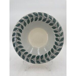 Hand-Painted Vintage Redwing Ardennes Stoneware Charger Chop PlateBowl Green 12"